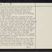 Reay, NC96NE 13, Ordnance Survey index card, page number 2, Verso