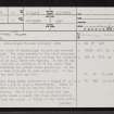 Achbuiligan Tulloch, NC96NE 17, Ordnance Survey index card, page number 1, Recto