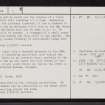 Achvarasdal, NC96SE 5, Ordnance Survey index card, page number 2, Verso