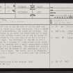 Little Rock, NC96SE 14, Ordnance Survey index card, page number 1, Recto