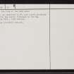 Claperon, NC96SE 22, Ordnance Survey index card, page number 2, Verso