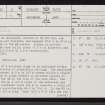 Achins, NC96SE 31, Ordnance Survey index card, page number 1, Recto