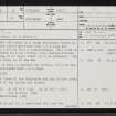Achins, NC96SE 32, Ordnance Survey index card, page number 1, Recto