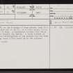 Achrasker, NC96SE 36, Ordnance Survey index card, page number 1, Recto