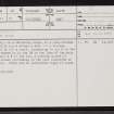 Achrasker, NC96SE 38, Ordnance Survey index card, page number 1, Recto