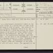 Green Table, ND01NE 3, Ordnance Survey index card, page number 1, Recto