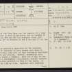Caen Burn North, ND01NW 5, Ordnance Survey index card, page number 1, Recto