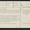 Helmsdale, ND01NW 35, Ordnance Survey index card, page number 1, Recto