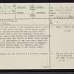 Helmsdale, ND01NW 36, Ordnance Survey index card, page number 1, Recto