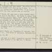 Dun Phail, ND01SW 2, Ordnance Survey index card, page number 2, Verso