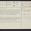 Gartymore, ND01SW 4, Ordnance Survey index card, page number 1, Recto
