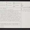 Dun Burn, ND02NE 9, Ordnance Survey index card, page number 1, Recto