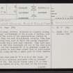 Morven, ND02NW 2, Ordnance Survey index card, page number 1, Recto