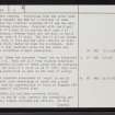 Morven, ND02NW 2, Ordnance Survey index card, page number 2, Verso