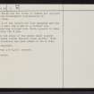 Dail-A-Chairn, ND02NW 5, Ordnance Survey index card, page number 3, Recto