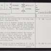 Ousdale, ND02SE 16, Ordnance Survey index card, page number 1, Recto