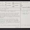 Dail-A-Bhoich, ND03SE 5, Ordnance Survey index card, page number 1, Recto