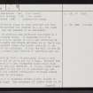 Bouilag, ND03SE 6, Ordnance Survey index card, page number 2, Verso