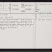 Bouilag, ND03SE 10, Ordnance Survey index card, page number 1, Recto