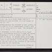 Achnaclyth, ND03SE 17, Ordnance Survey index card, page number 1, Recto