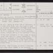 Loch Sand, ND04SE 1, Ordnance Survey index card, page number 1, Recto