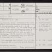 Shinnery, ND05NE 17, Ordnance Survey index card, page number 1, Recto