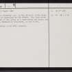 Blar A' Choire, ND05NE 20, Ordnance Survey index card, page number 2, Verso