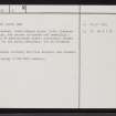 Torr Phadruig, ND05NE 32, Ordnance Survey index card, page number 2, Verso