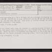 Dorrery, ND05NE 64, Ordnance Survey index card, Recto