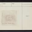 Creagan A' Bheannaich, 'Chapel And Graveyard', ND05NW 9, Ordnance Survey index card, Recto