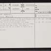 Allt Torigil, ND05NW 24, Ordnance Survey index card, page number 1, Recto