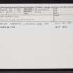 Achnabeinn, ND05NW 38, Ordnance Survey index card, Recto