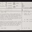 Lambsdale, ND05SE 1, Ordnance Survey index card, page number 1, Recto