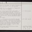 Thing's Va, ND06NE 1, Ordnance Survey index card, page number 2, Verso