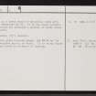 Torran Dubh, ND06NE 6, Ordnance Survey index card, page number 2, Verso