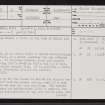 Hallam Smallholdings, ND06NW 25, Ordnance Survey index card, page number 1, Recto