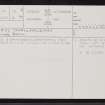 Forss Smallholdings, ND06NW 38, Ordnance Survey index card, page number 1, Recto