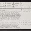 Green Point, ND06SE 14, Ordnance Survey index card, page number 1, Verso