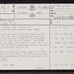 Shebster, ND06SW 8, Ordnance Survey index card, page number 1, Recto