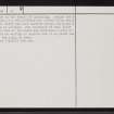 East Shebster, ND06SW 10, Ordnance Survey index card, page number 2, Verso