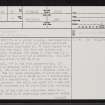 Broubster, ND06SW 28, Ordnance Survey index card, page number 1, Recto