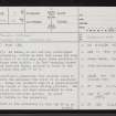 Neck Of Brough, ND07SE 1, Ordnance Survey index card, page number 1, Recto