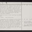 Crosskirk, ND07SW 4, Ordnance Survey index card, page number 2, Verso