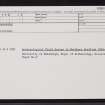 Crosskirk, ND07SW 14, Ordnance Survey index card, Recto