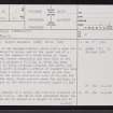 Borgue Langwell, ND12SW 1, Ordnance Survey index card, page number 1, Recto