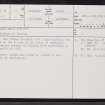 Berriedale Water, ND12SW 17, Ordnance Survey index card, page number 1, Recto
