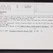 Berriedale Navigation Beacons, North Tower, ND12SW 25, Ordnance Survey index card, Recto