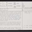 Burn Of Houstry, ND13NW 3, Ordnance Survey index card, page number 1, Recto