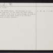 Dun Beath, ND13SE 17, Ordnance Survey index card, page number 3, Recto