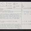 Minera, ND13SE 19, Ordnance Survey index card, page number 1, Recto